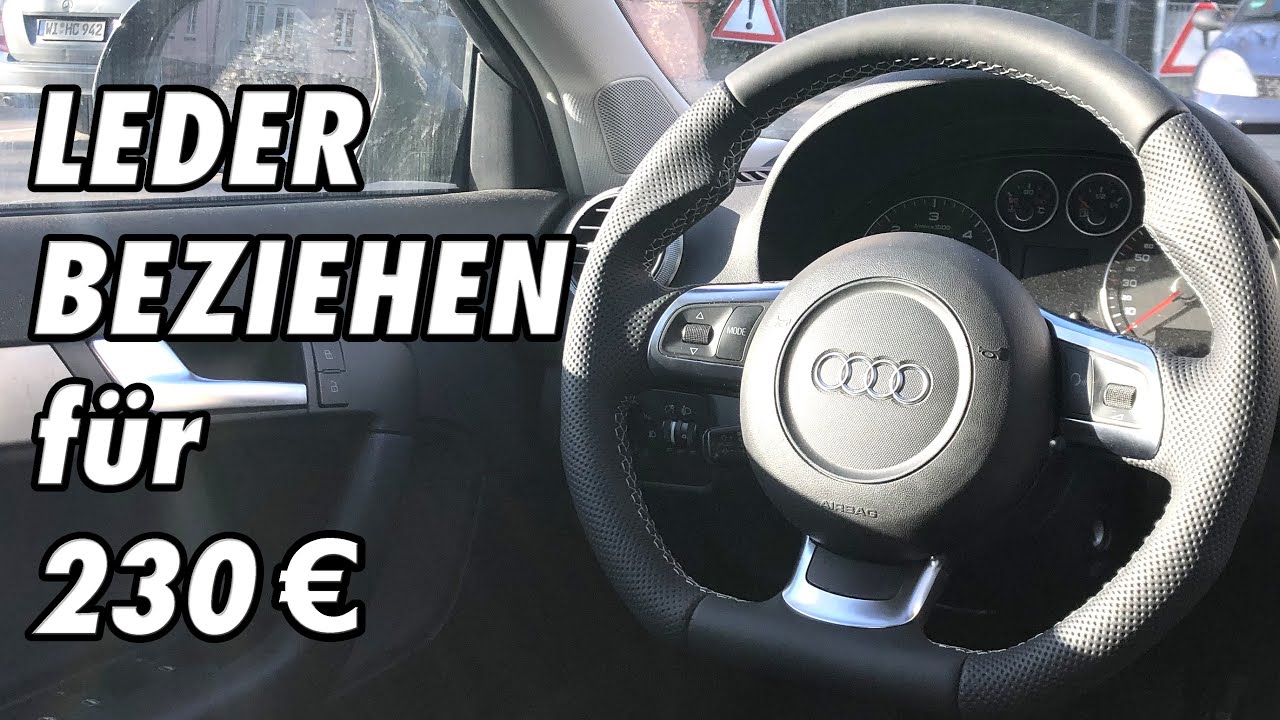 LEDER-LENKRAD NEU BEZIEHEN für 230€ | AUDI A3 mit 300.000km