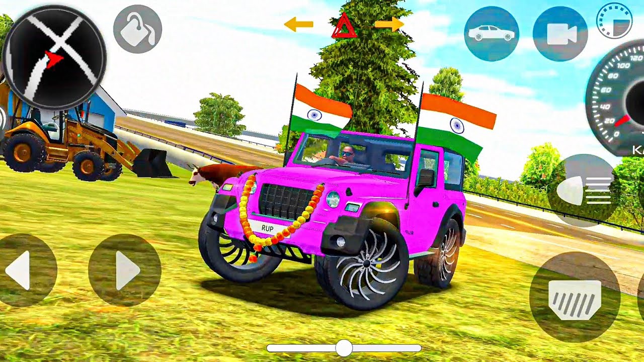 Modified Mahindra Thar😈Games:Indian Pink Thar (Gadi Wala Games) Car Game Android Game #2025 #prt76