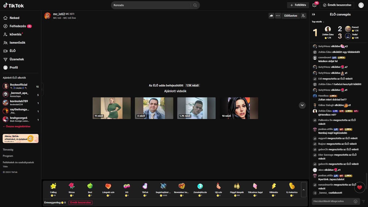 MC ISTI TIKTOK LIVE 2024. #