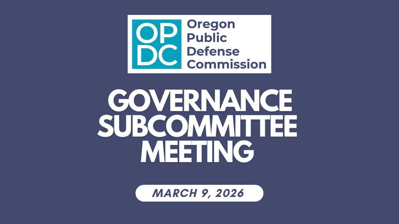 Governance Subcommittee Meeting - March 9th, 2026