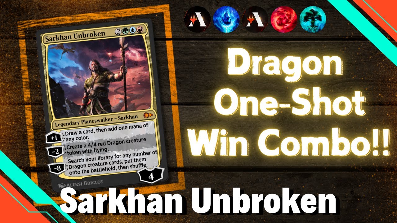 【Historic Brawl Deck】🥶😡🤢| Dragon One-Shot Win Combo!!| Sarkhan Unbroken