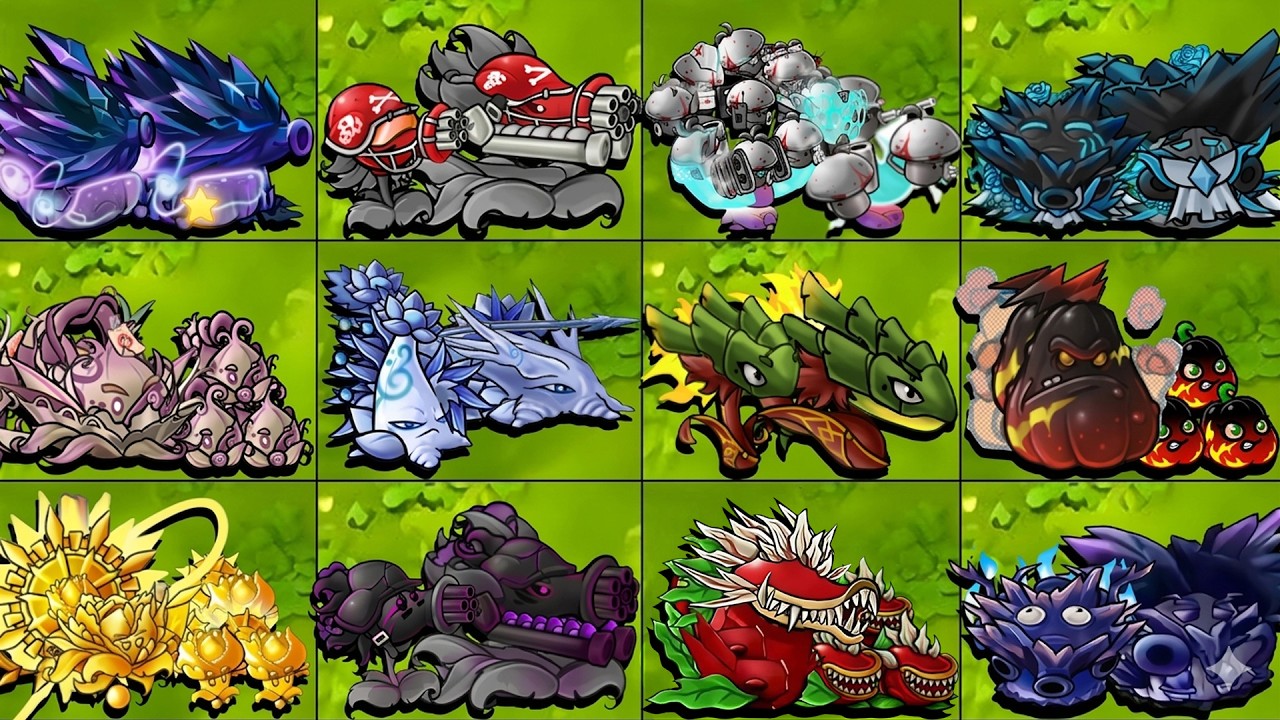 PVZ Fusion 3.4 Challenge - Giant X Small Plants Fusion vs Flagpole Knights Zombie - Who Will Win?
