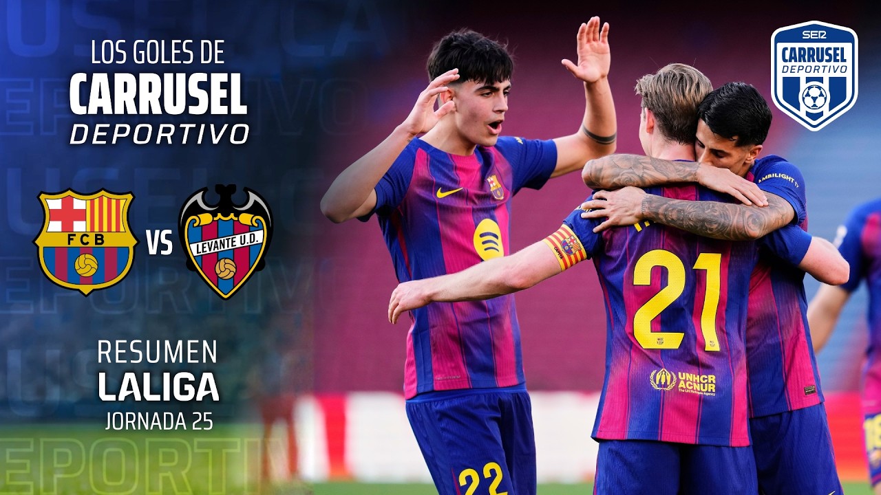 El Barça exhibió el músculo de sus mediocentros - Resumen de goles del FC Barcelona 3-0 Levante UD