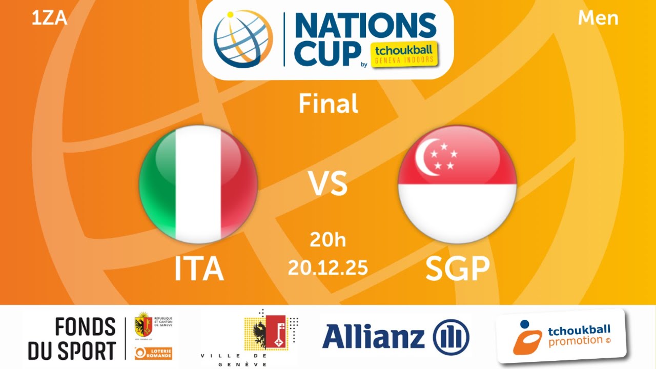 Tchoukball NATION CUP 2025  | Final Men | Italy - Singapour