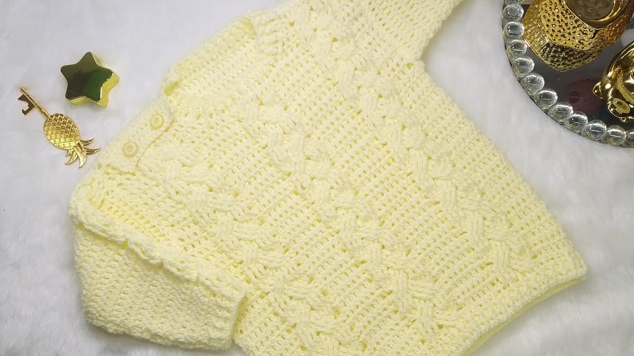 Suéter con trenzas tejido a crochet  2/2