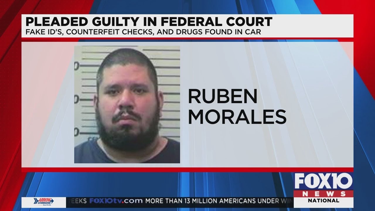 Man caught with fake IDs, counterfeit checks and drugs pleads guilty