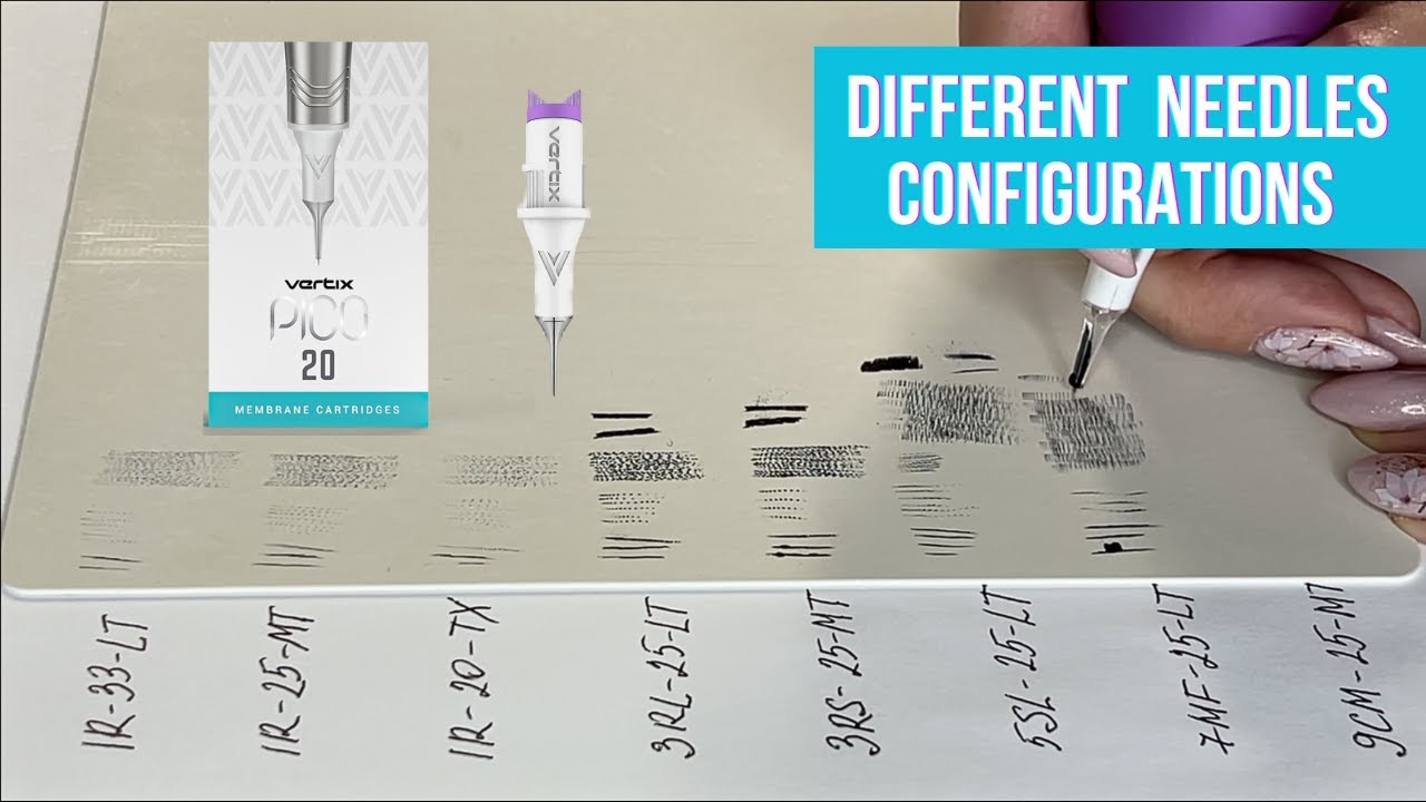 The Difference between PMU Needles Configurations | Permanent makeup Latex practice