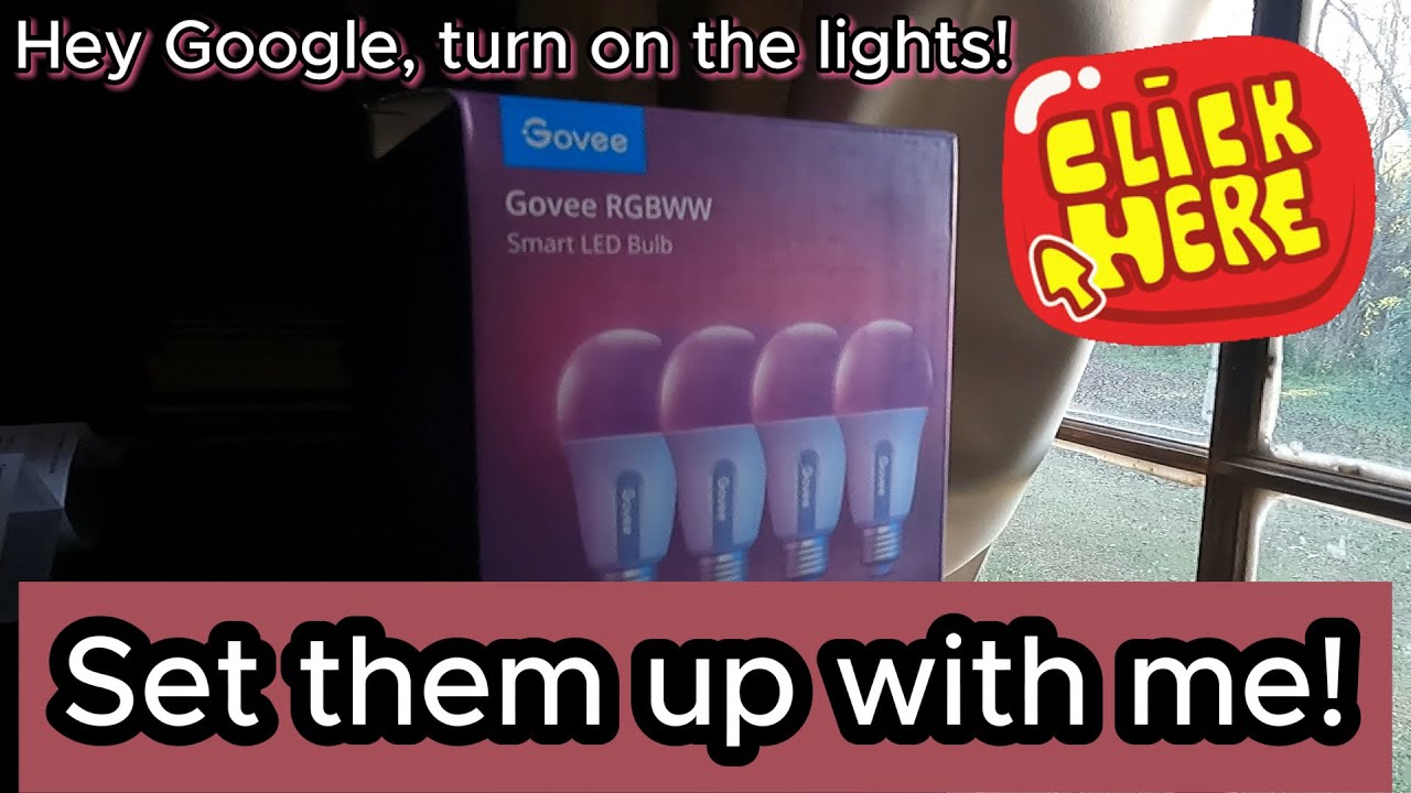 GOVEE LED Smart Bulb with Google assistant Install Setup and Review How to