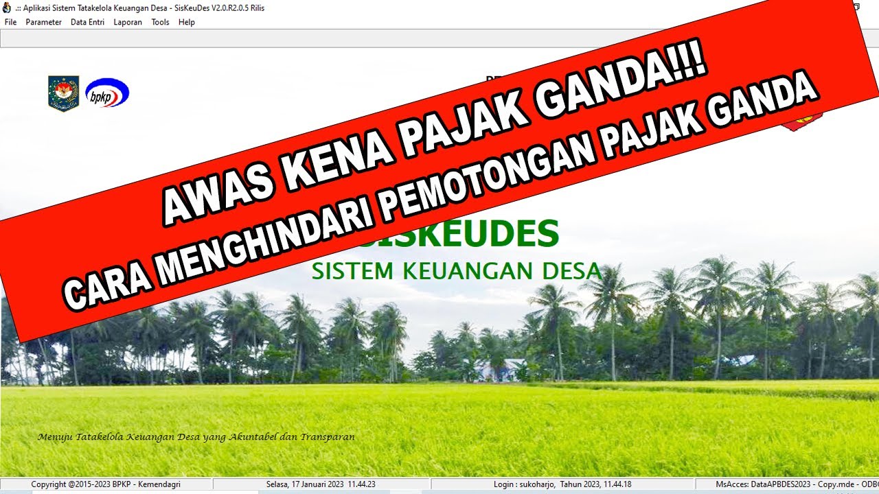Cara Mengatasi Kemungkinan Pajak Ganda dalam Pemotongan Pajak di Siskeudes 2023