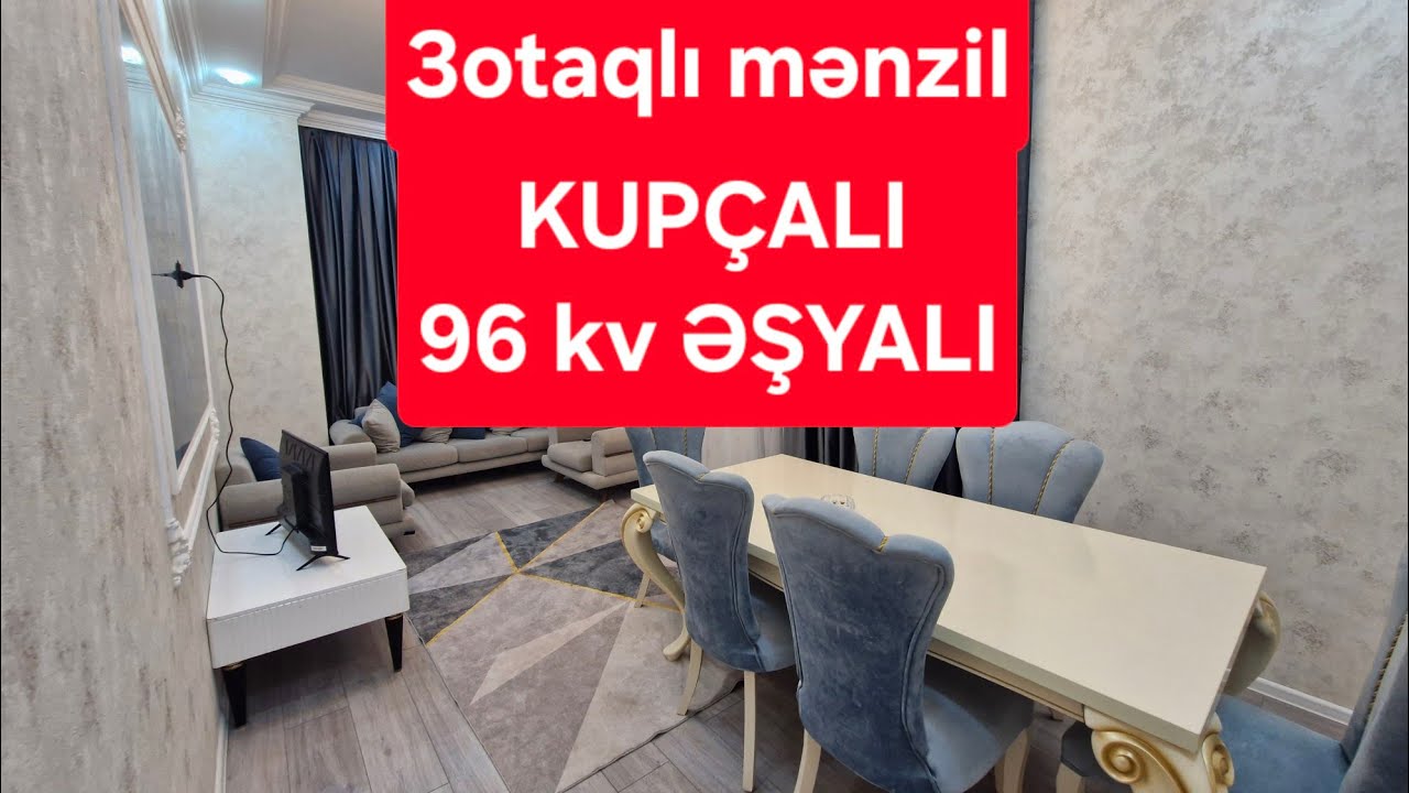 KUPÇALI 96 kv ƏŞYALI SATILIR 127000 manat.0708774779