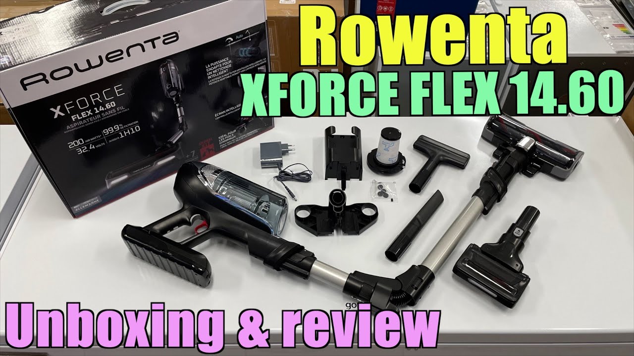 Rowenta XFORCE FLEX 14.60 rúdporszívó kicsomagolás és bemutató