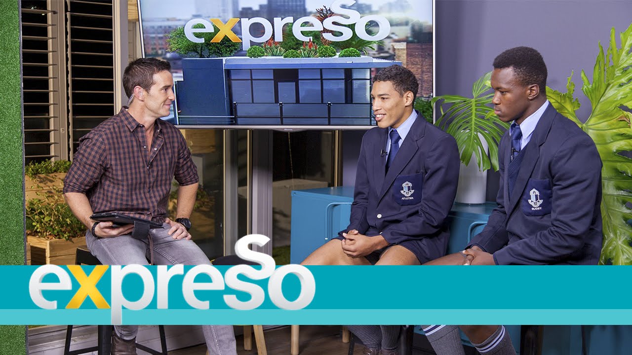 Paarl Boys High 1st XV rugby players Gianni Lombard & Khanya Ncusane