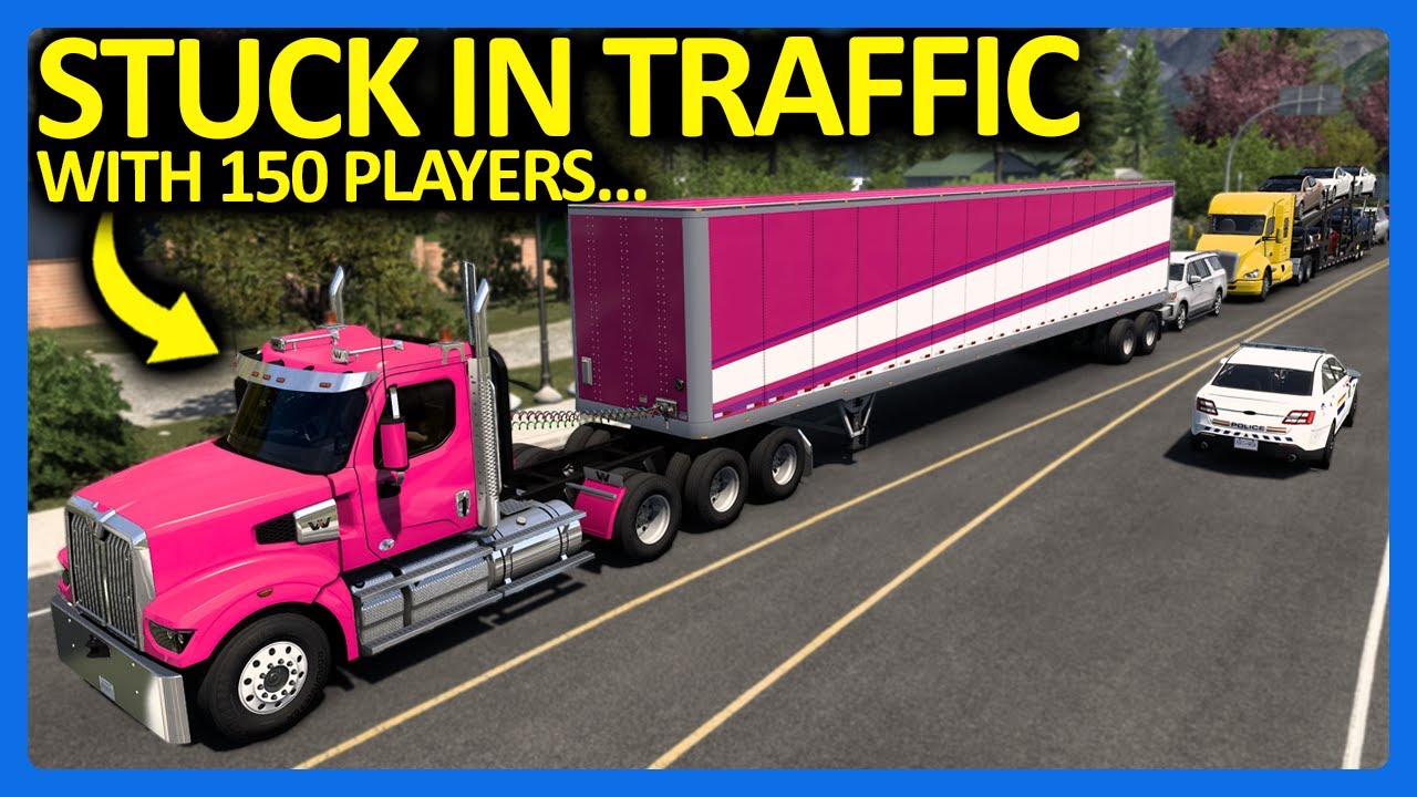 I Secretly Joined the BIGGEST Convoy in American Truck Simulator!