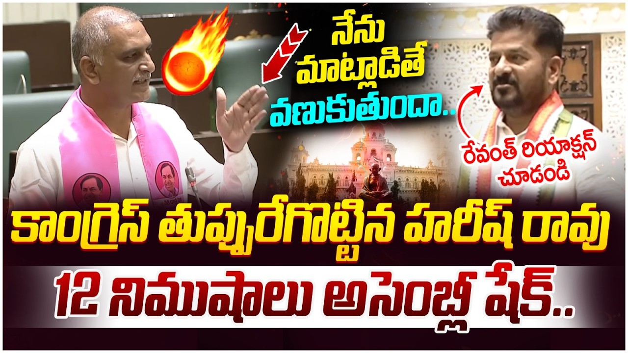 Harish Rao Vs Revanth Reddy in Assembly | Telangana Assembly Session Live | KTR | Telangana Politics