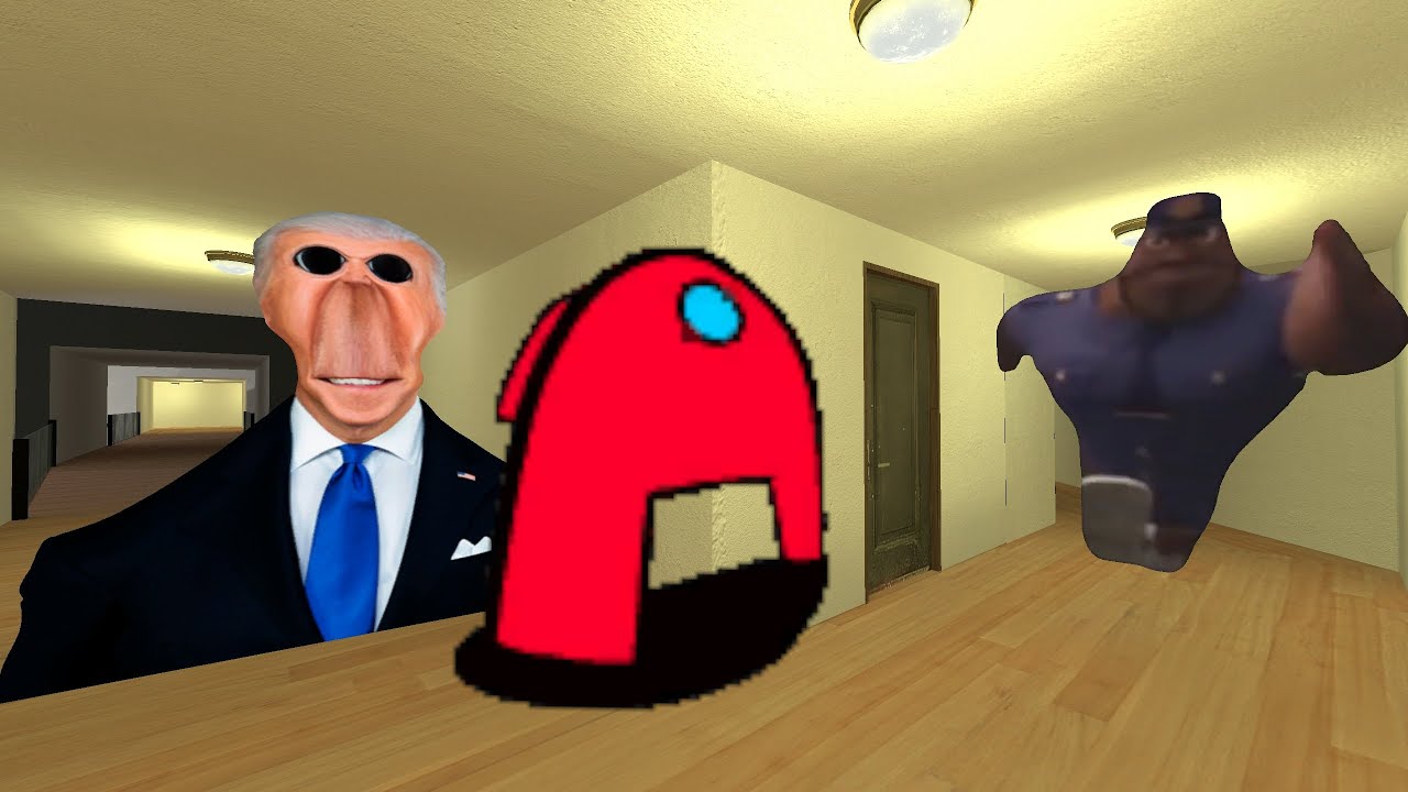 Scary Amogus, Джо Байден и офицер Эрл Nextbot Gmod