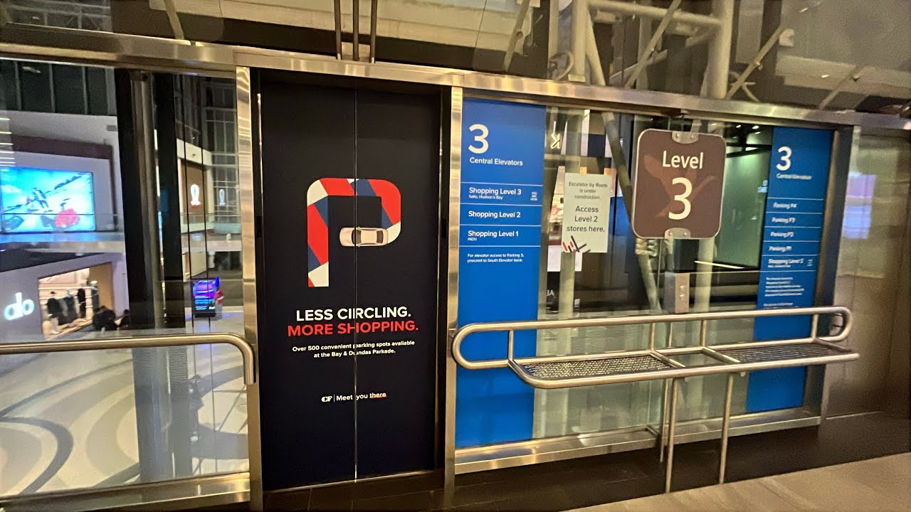 Otis Elevators at Toronto Eaton Centre at Night 11/1/2025