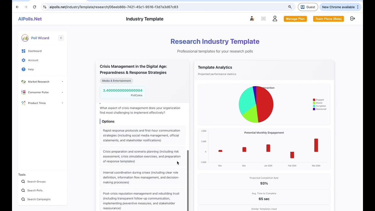 Welcome to this AIPolls.Net walkthrough on creating your first poll.