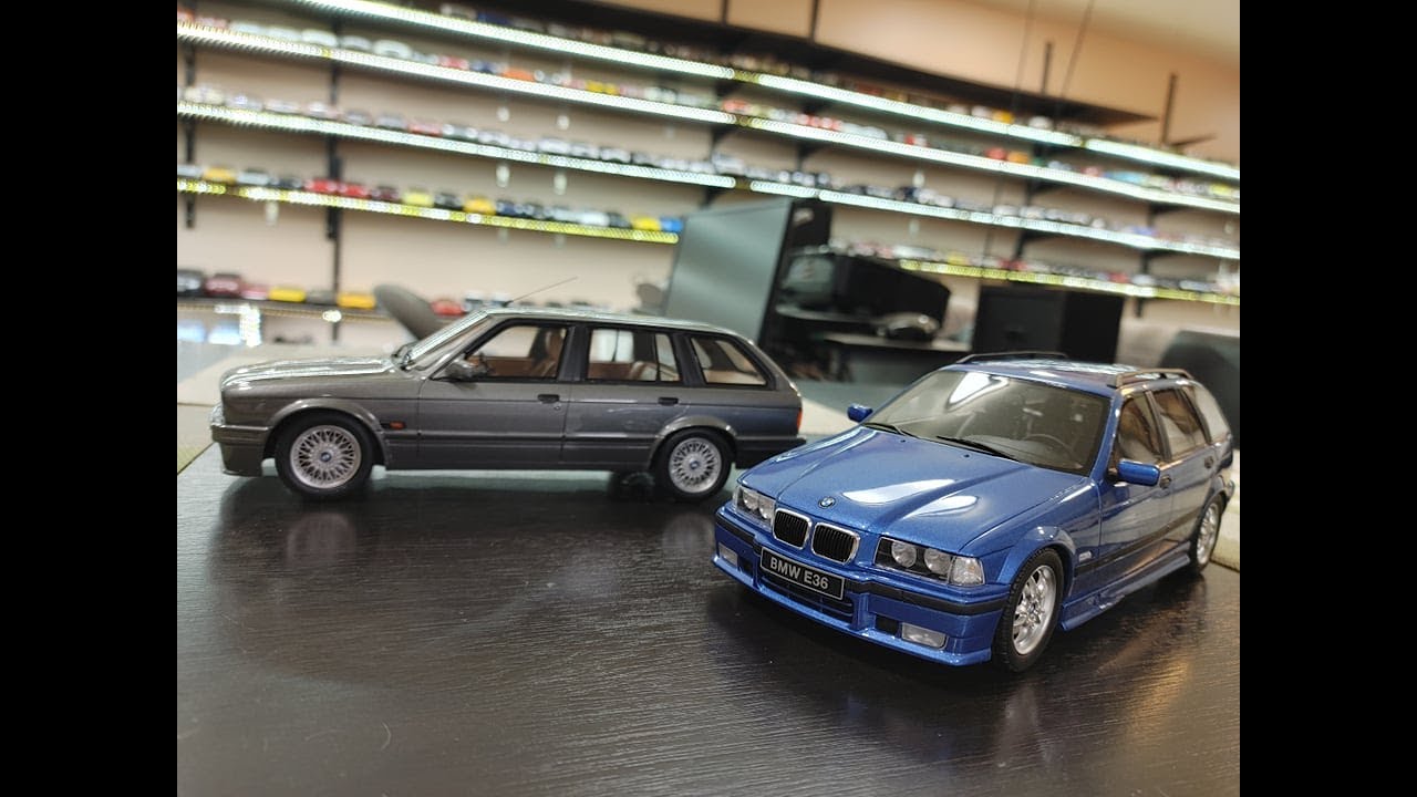 1:18 Diecast Review Unboxing BMW Touring E30 325i & E36 328i by Otto