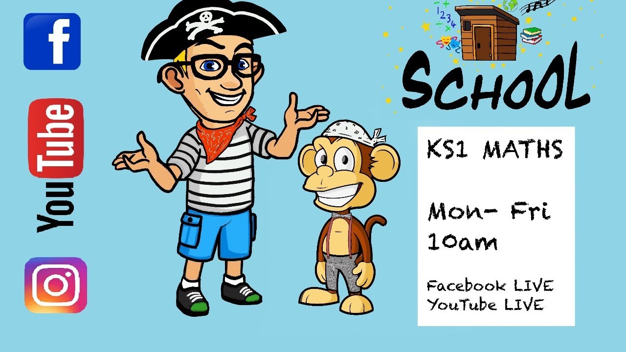 KS1 MATHS at 10am in THE SHED SCHOOL Thursday 21st May