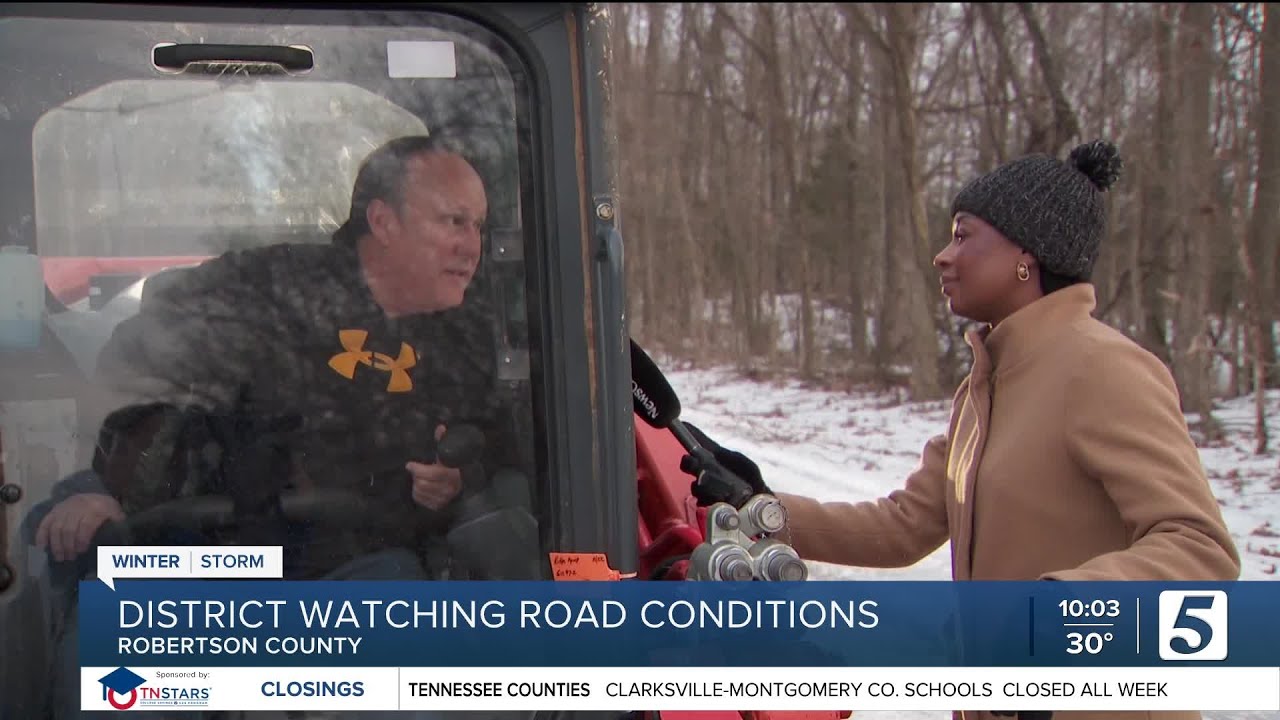 Robertson County schools remain closed as icy roads pose safety risks