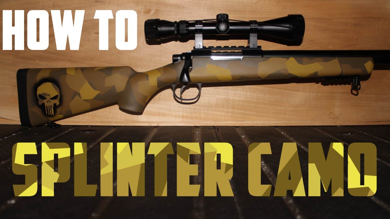 How to paint Splinter Camo - Well MB03 Airsoft Sniper