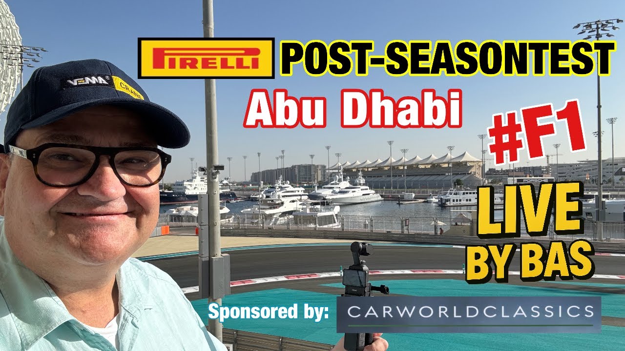 Livestream Pirelli test Abu Dhabi by Bas van Bodegraven #GoBas