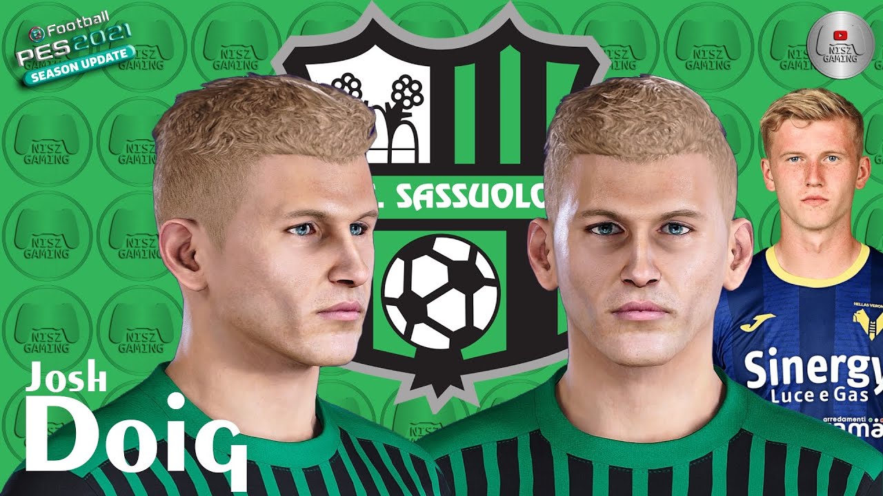 Josh Doig Face PES 2021 Sassuolo NISZ Gaming | PES 2020 | Create Face PES