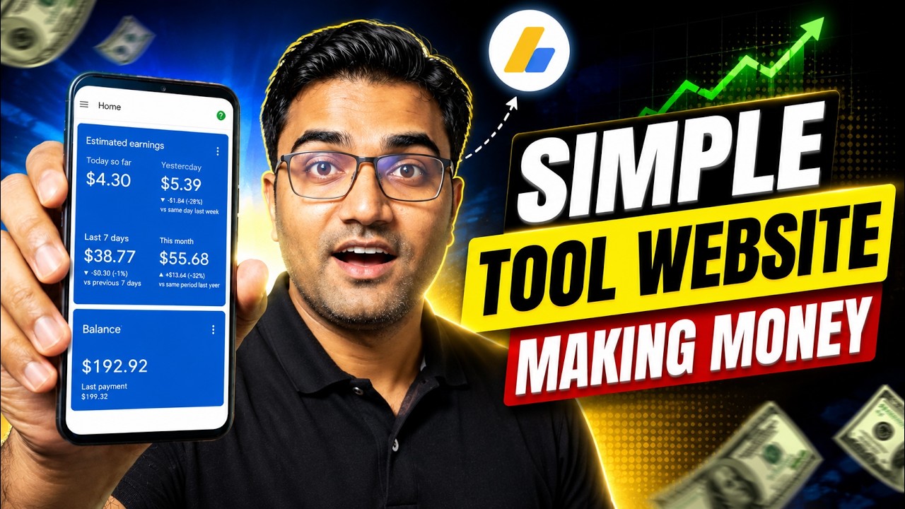 Simple Tool Websites Making Money in 2026 💰 Live AdSense Earning + Complete Domain & Hosting Setup