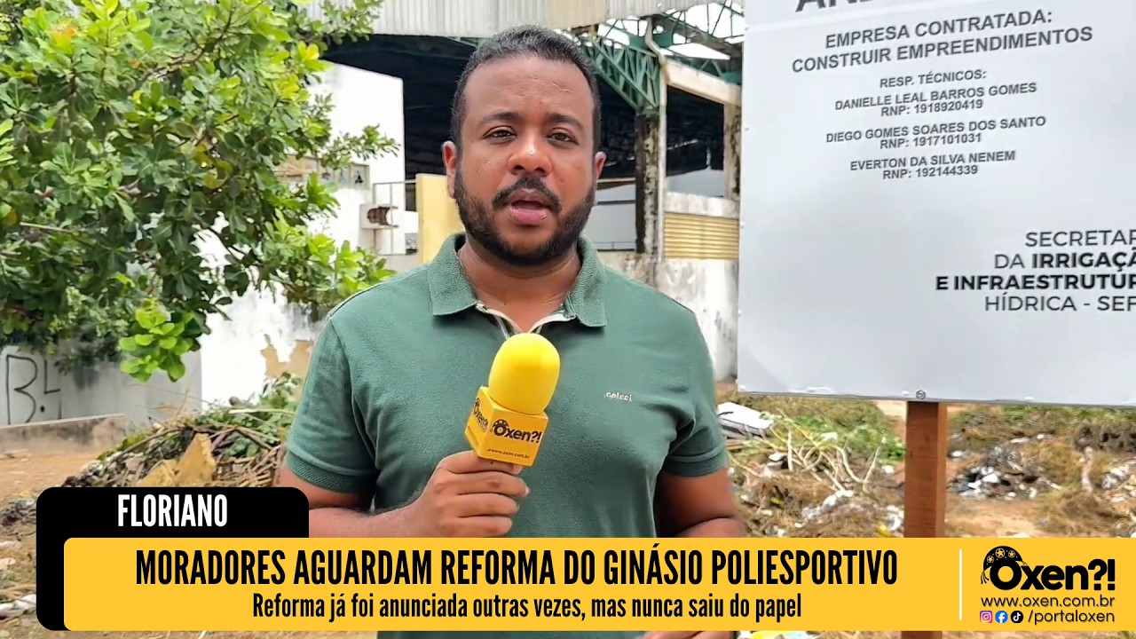 Moradores aguardam reforma do Ginásio Poliesportivo de Floriano