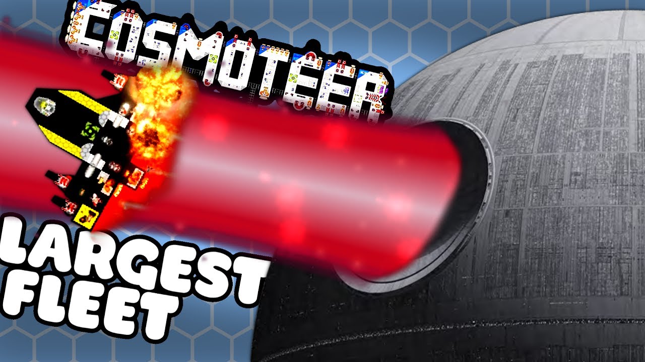 LARGEST FLEET VS THE DEATH STAR - Cosmoteer Gameplay