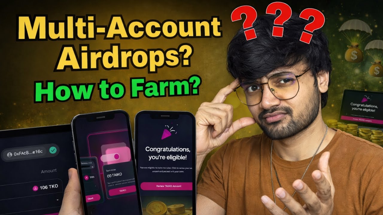 How to Farm Multiple Airdrops From Multiple Accounts Full Detailed Guide | SAGE Hindi