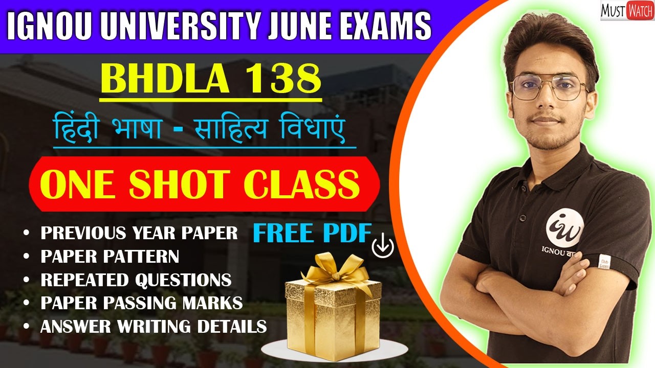 #145 BHDLA 138 || HINDI BHASHA- SAHITYA || IMPORTANT QUESTIONS | IGNOU WALAY