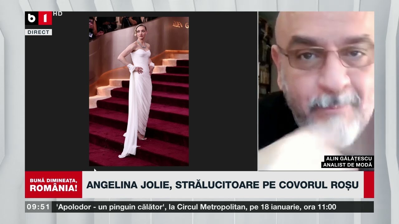 ALIN GĂLĂȚESCU, ANALIST DE MODĂ, DESPRE CELE MAI BUNE ȚINUTE DE LA GLOBURILE DE AUR_Știri B1TV_14ian