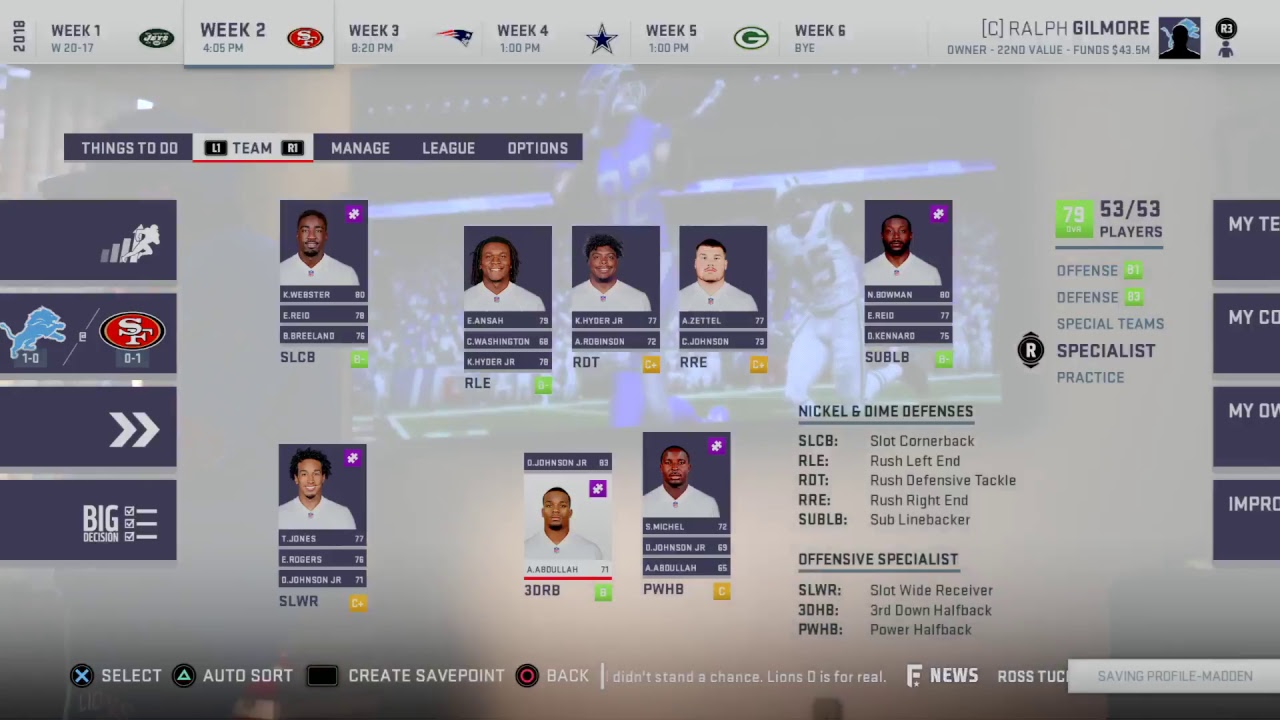 Madden 19 sliders gameplay