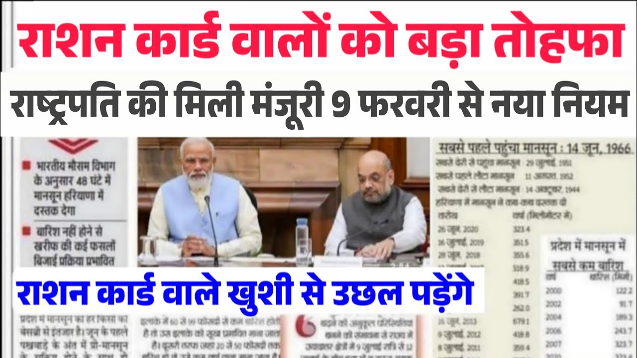 1 फरवरी 2026 से राशन कार्ड पर मिलेंगे 8 नए लाभ | राशन कार्ड के फायदे |Ration Card New Update 2025