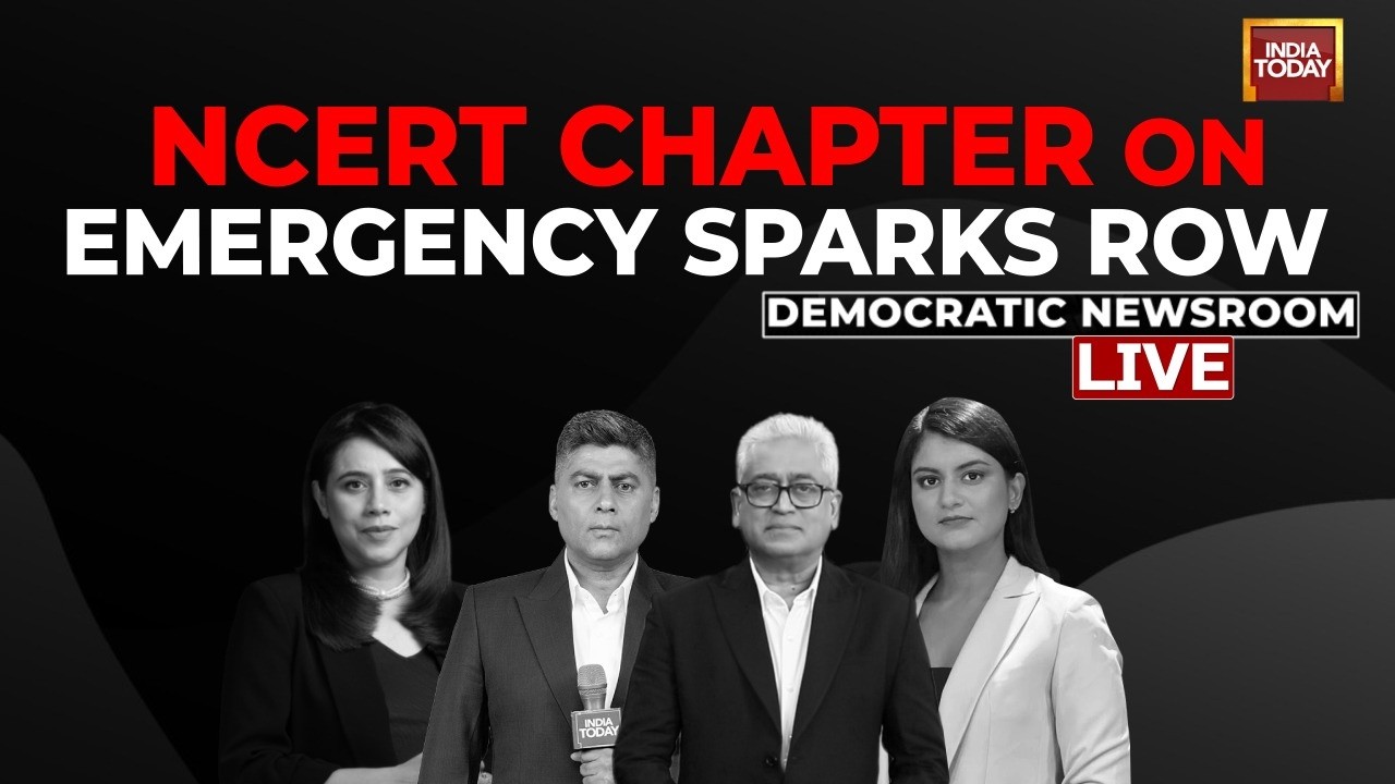 LIVE: NCERT Chapter On Emergency Sparks Row | History Lesson, Political Subtext?|Democratic Newsroom