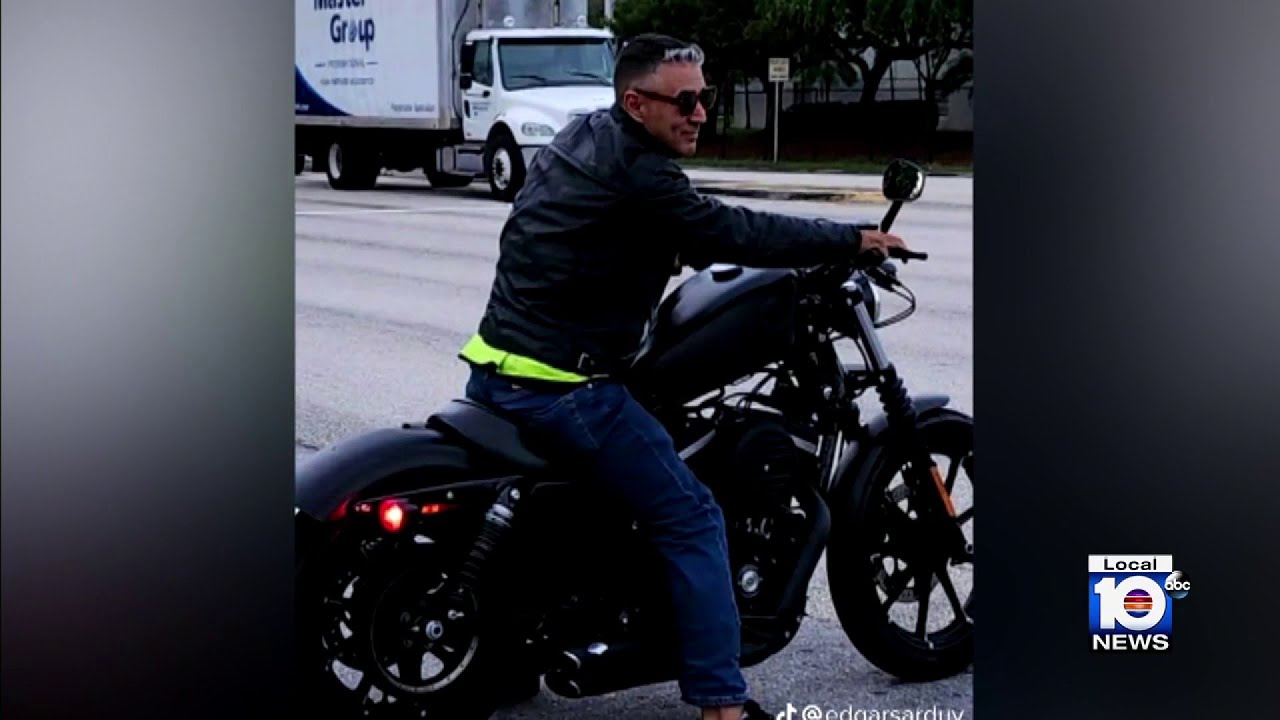 Video shows hit-and-run crash killing motorcyclist in Miami