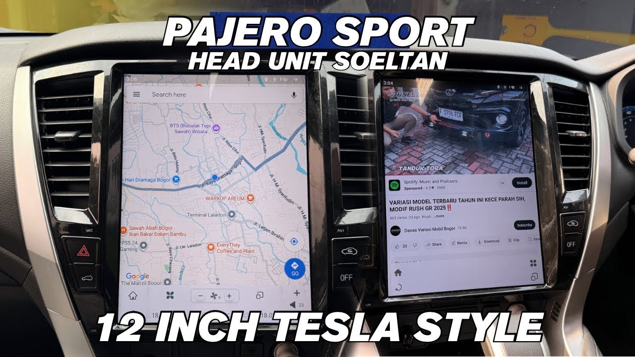 SELERA SULTAN EMANG BEDA🔥 HEAD UNIT TESLA PAJERO SPORT 2025🔥