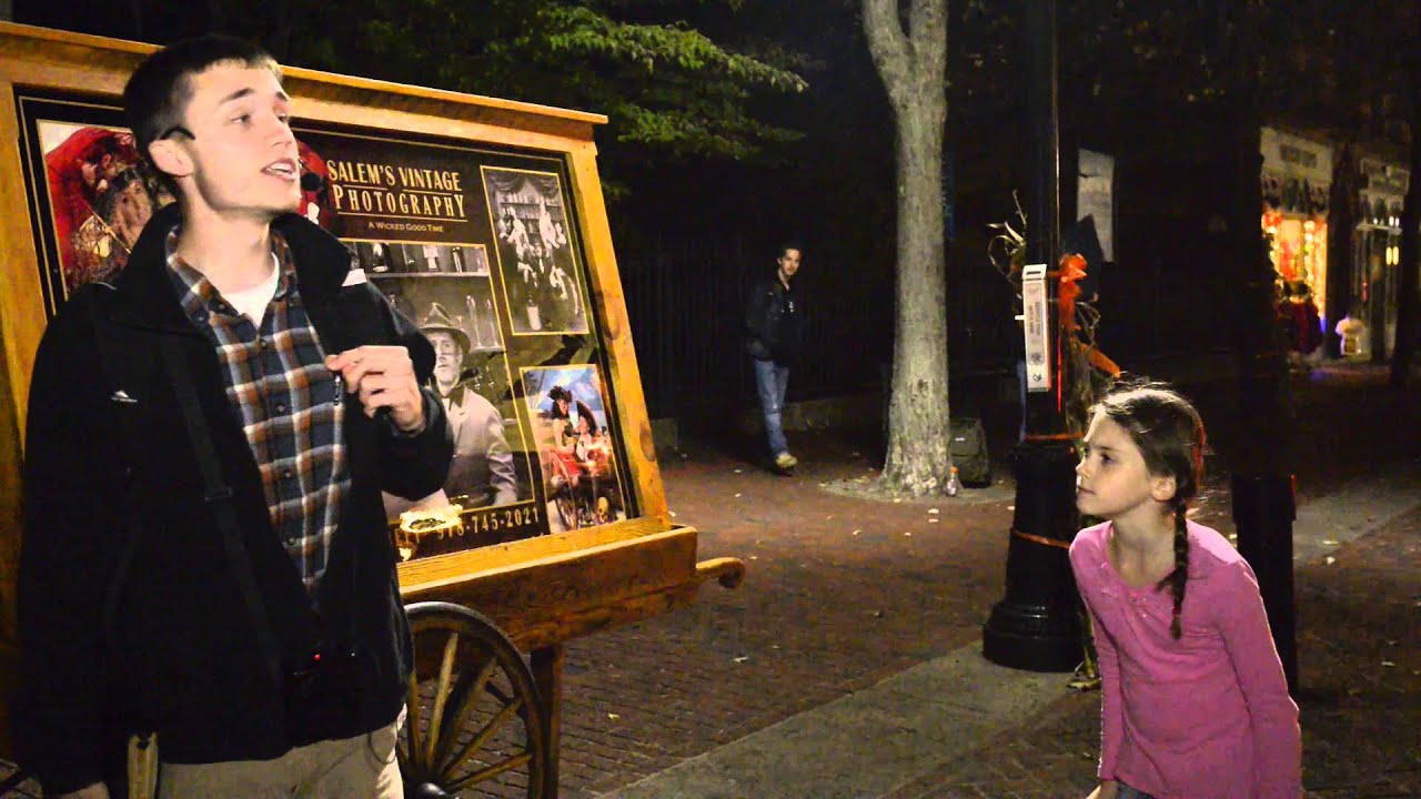 Young Girl Shouts at Street Preacher