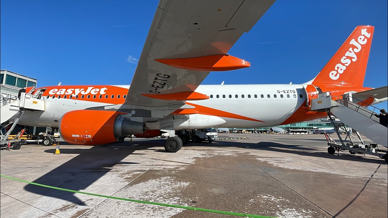 Manchester to Belfast Flight report EasyJet A320 (03.4.23) G-EZTG