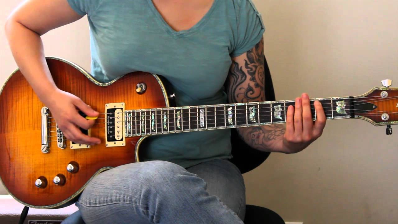 How to play Bring Me to Life by Evanescence on guitar - Jen Trani