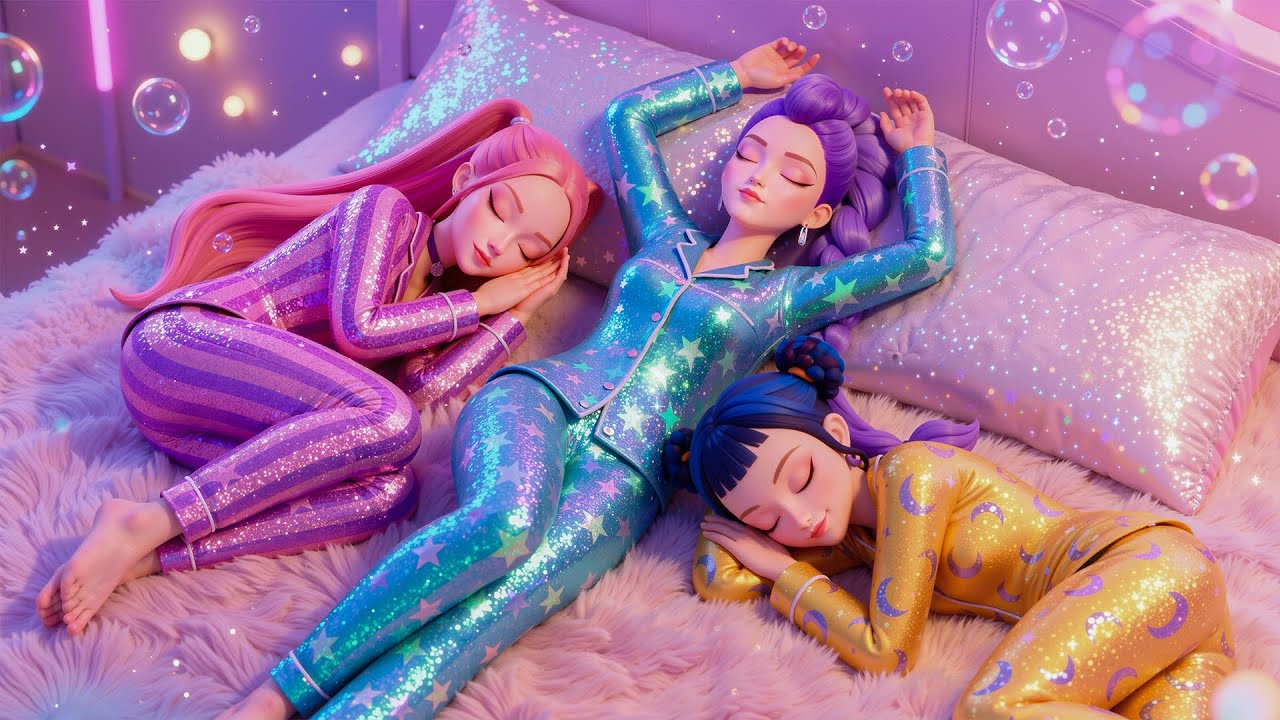 Instant Sleep in 5 Minutes 🌙 Deep Sleep Piano with Huntrix's Rumi, Zoey & Mira 💤 Melatonin Boost