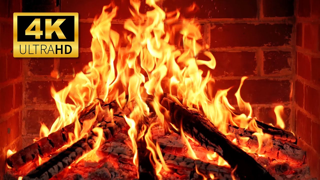 🔥 Fireplace 4K UHD! (NO ADS) – Cozy Fireplace Ambience with Burning Logs & Crackling Fire Sounds