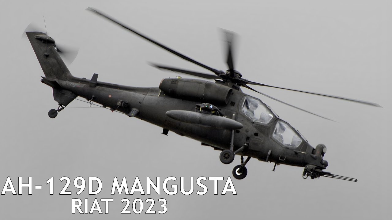 The RARE Italian 🇮🇹 Agusta AH-129D Mangusta - RIAT 2023