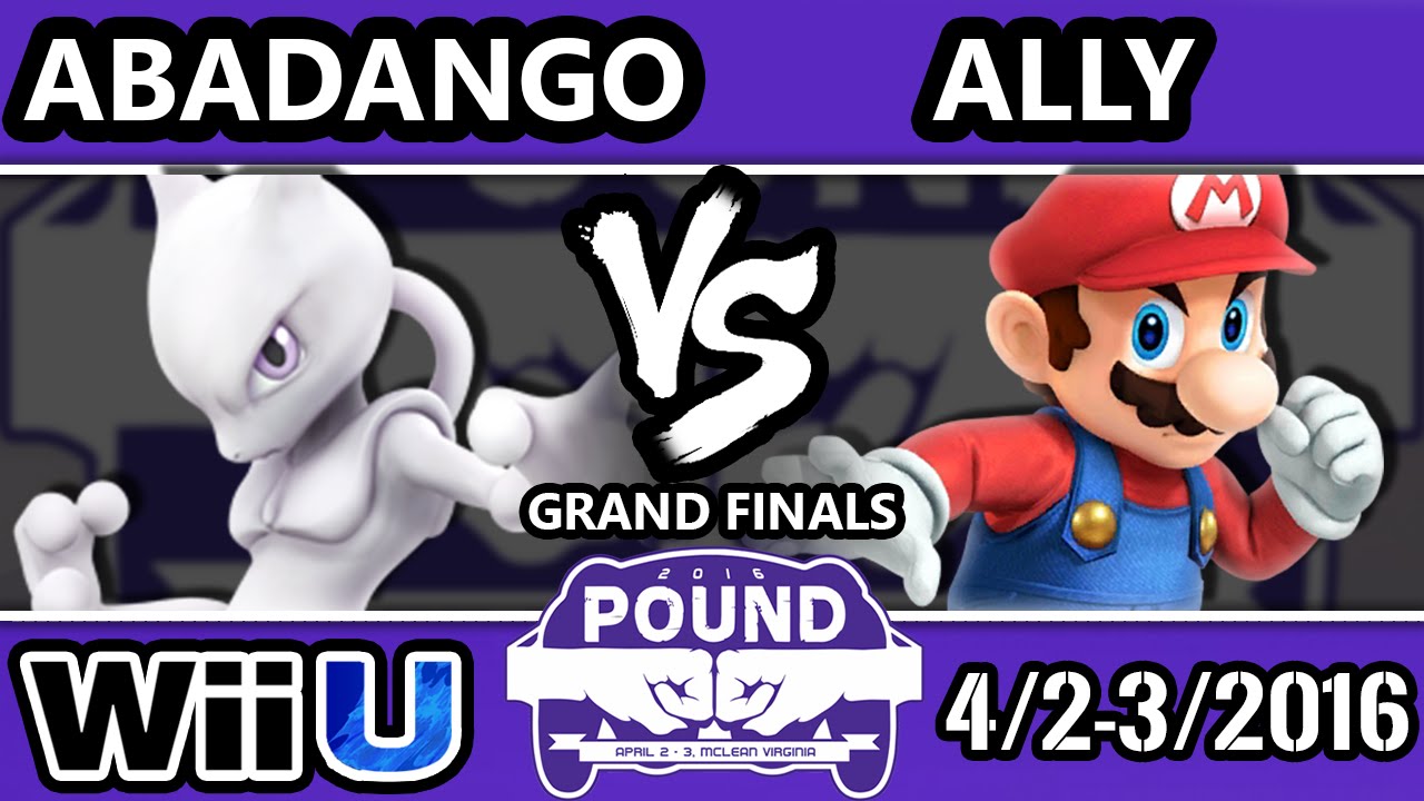 Pound 2016 - Abadango (Mewtwo) Vs. Ally (Mario) SSB4 Grand Finals - Smash Wii U - Smash 4
