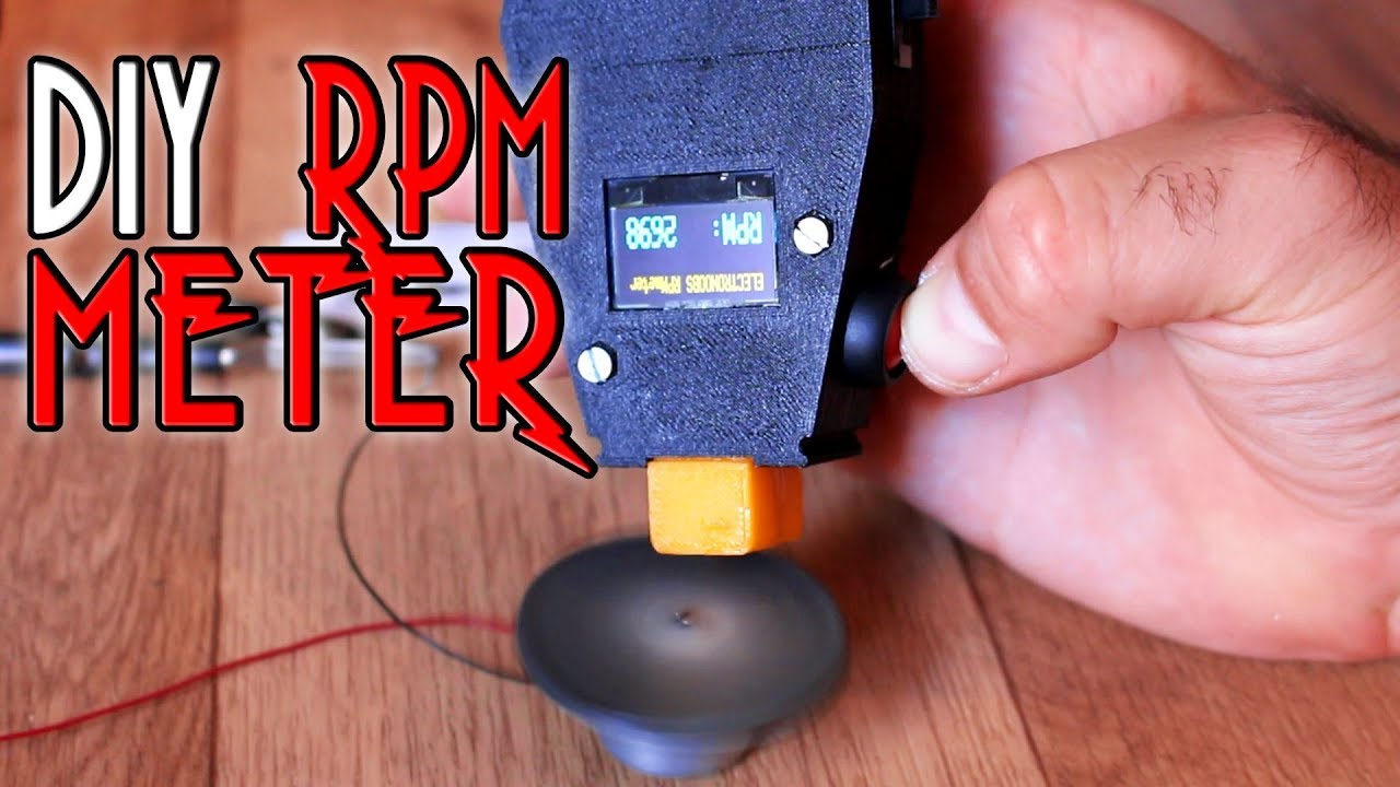 RPM meter with arduino DIY (IR sensor and 3D printed case)