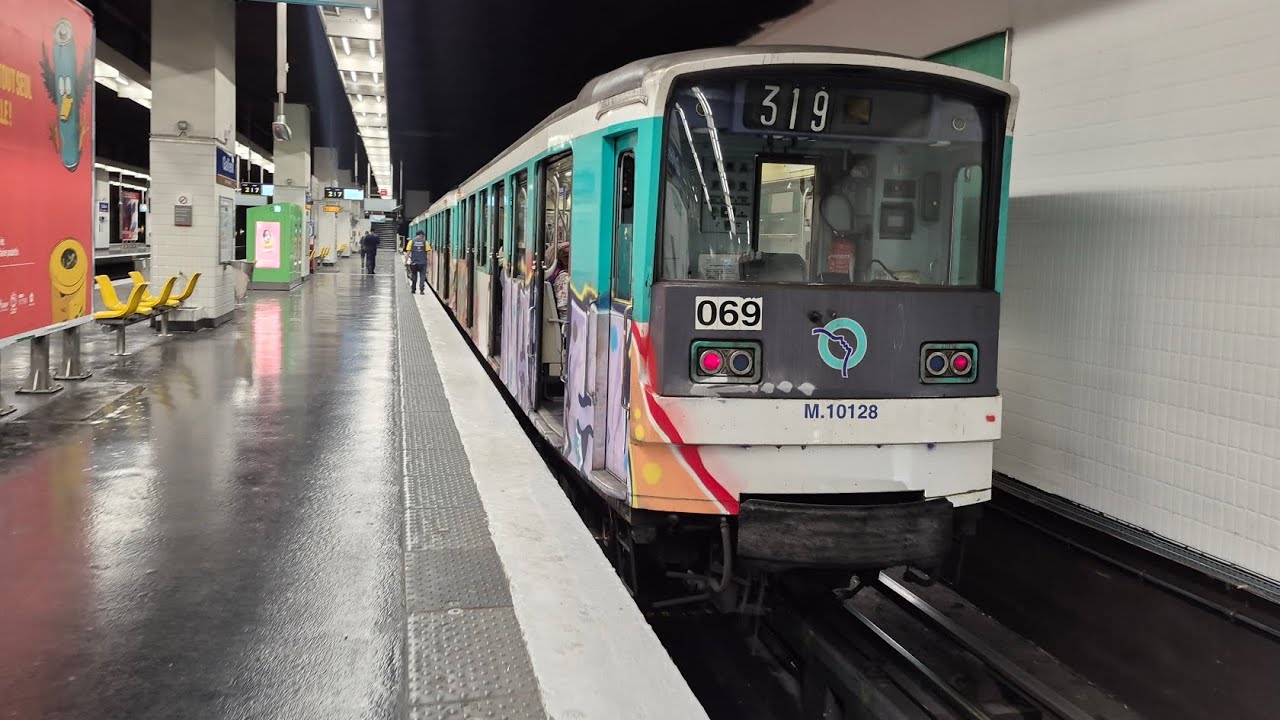 Métro Paris | Mitfahrt in der kompletten M3 von Gallieni bis Pont de Levallois - Bécon im MF67