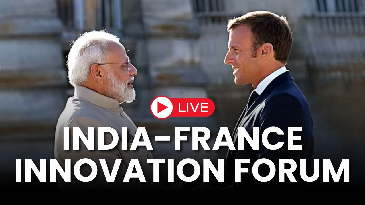 LIVE: PM Modi & Prez Macron At India-France Innovation Forum | Emmanuel Macron On AI