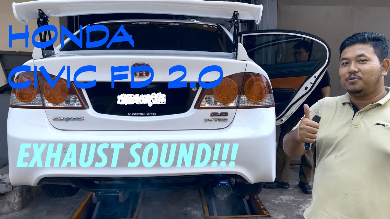 HONDA CIVIC FD 2.0 VALVETRONIC EXHAUST SOUND AND ANTI LAG SOUND