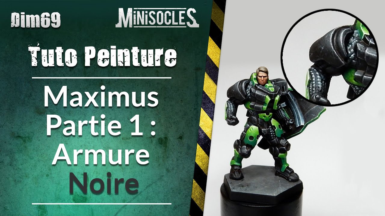 Peinture sur figurines [TUTO] : Maximus Partie 1, Armure noire